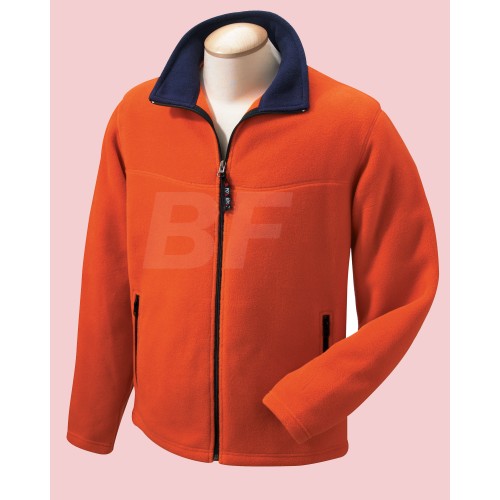 Mens high quality mock neck jackets zip up custom sports polar fleece jacket
